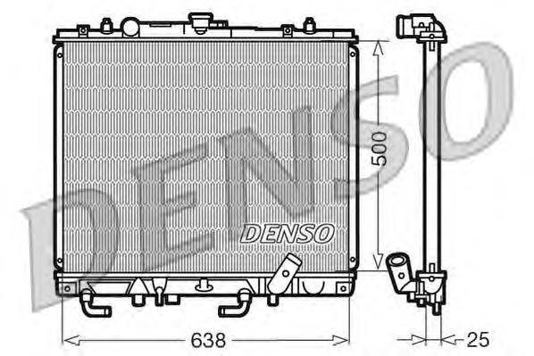 Radiador refrigeración del motor DRM45016 Denso