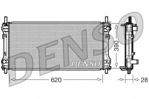 DRM10102 Denso radiador