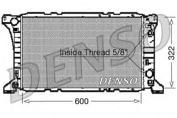 Radiador refrigeración del motor DRM10096 Denso