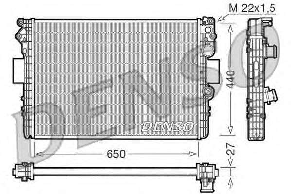 Radiador refrigeración del motor DRM12002 Denso