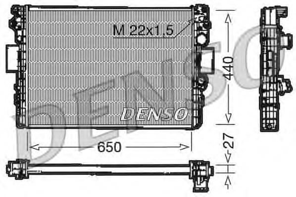 Radiador refrigeración del motor DRM12003 Denso