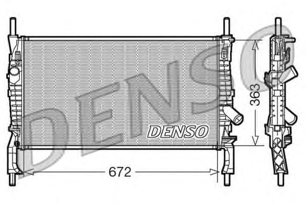 DRM10105 Denso radiador