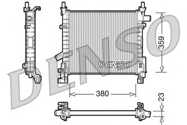 DRM10063 Denso radiador refrigeración del motor