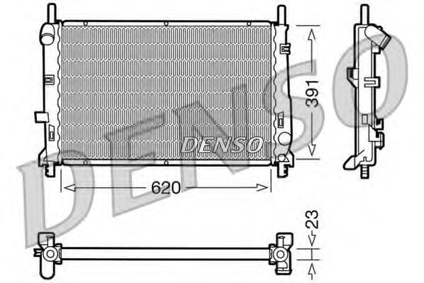 DRM10070 Denso radiador refrigeración del motor