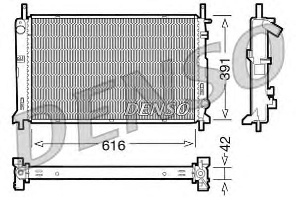 Radiador refrigeración del motor DRM10071 Denso