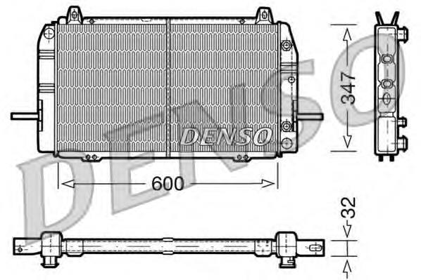 Radiador refrigeración del motor DRM10084 Denso