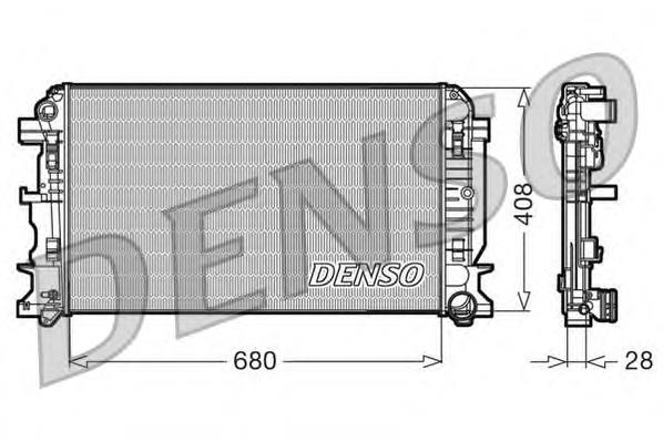 DRM17009 Denso radiador