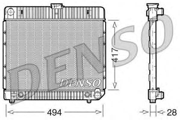 DRM17021 Denso radiador