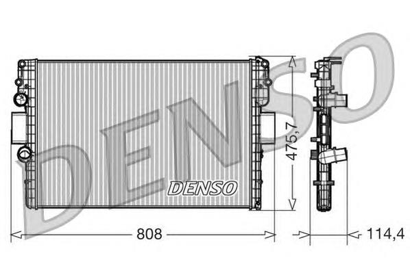 Radiador refrigeración del motor DRM12010 Denso