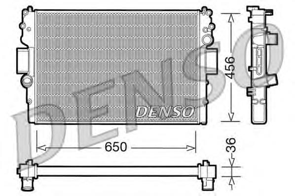 DRM12007 Denso radiador refrigeración del motor