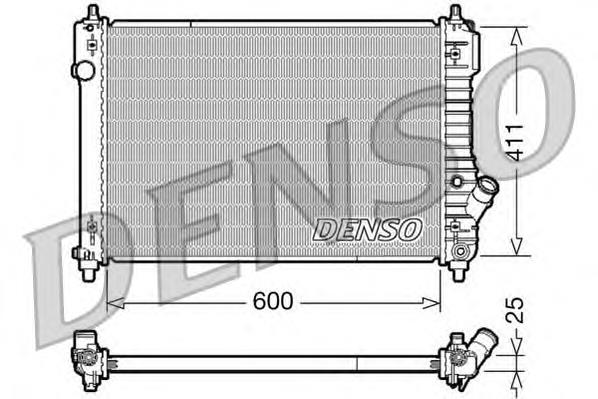 Radiador refrigeración del motor DRM15004 Denso