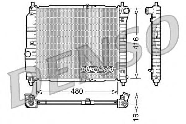 DRM15003 Denso radiador refrigeración del motor