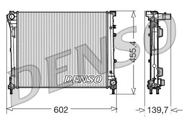 Radiador refrigeración del motor DRM09162 Denso