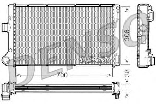 DRM09099 Denso radiador refrigeración del motor