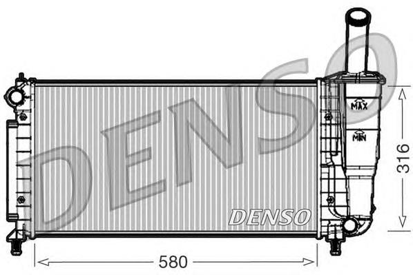 Radiador refrigeración del motor DRM09105 Denso