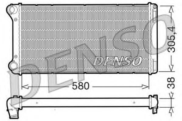 Radiador refrigeración del motor DRM09103 Denso