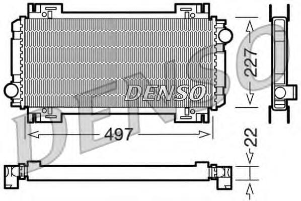 DRM10032 Denso radiador