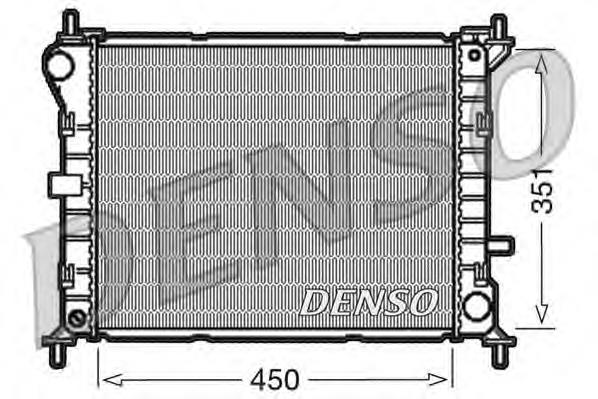 DRM10050 Denso radiador refrigeración del motor