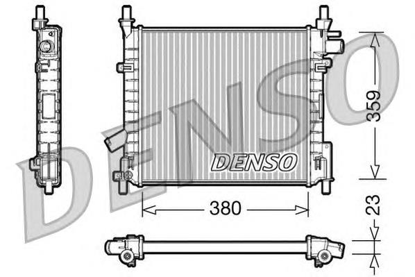 Radiador refrigeración del motor DRM10062 Denso