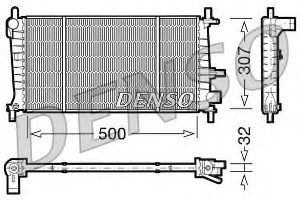 DRM10041 Denso radiador