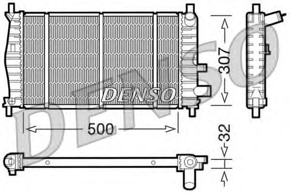 DRM10042 Denso radiador