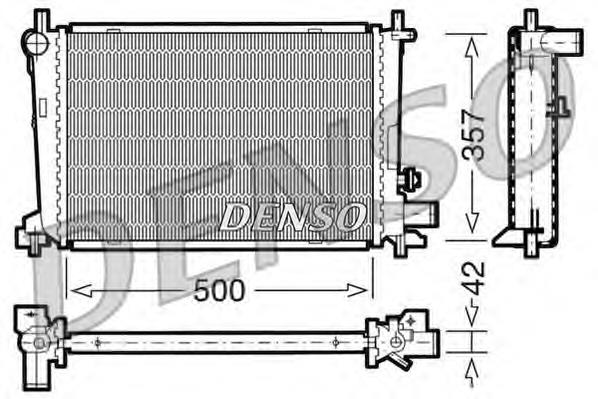 DRM10040 Denso radiador