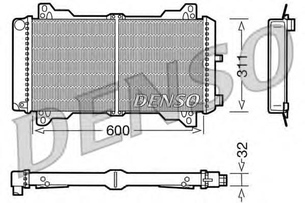 DRM10012 Denso radiador