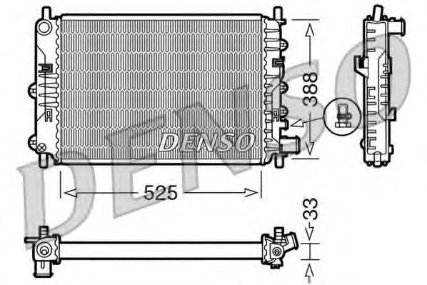 DRM10025 Denso Refrigeración del motor