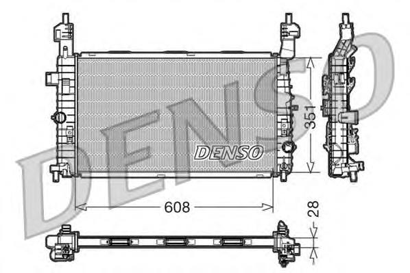 DRM20091 Denso radiador refrigeración del motor