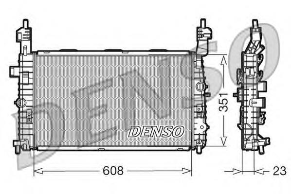 Radiador refrigeración del motor RA0201020 Jdeus