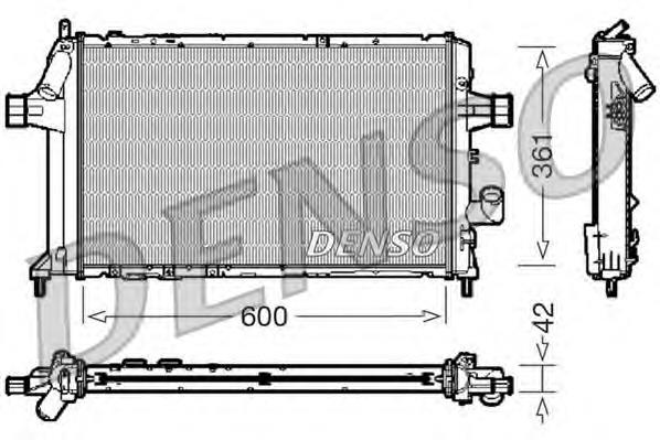 DRM20085 Denso radiador refrigeración del motor