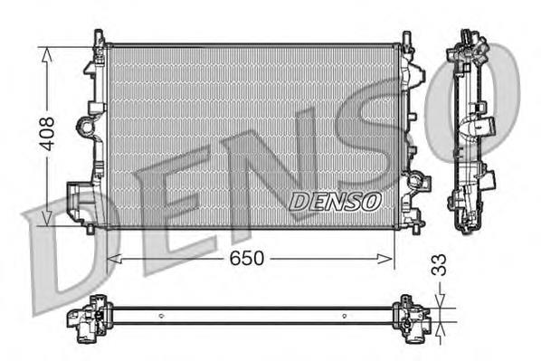 Radiador de água Denso DRM20088