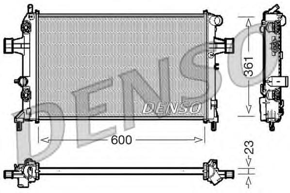 DRM20086 Denso radiador refrigeración del motor