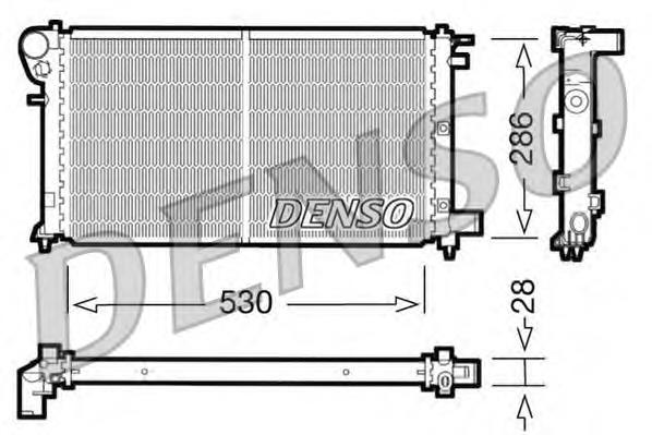 DRM21004 Denso radiador refrigeración del motor