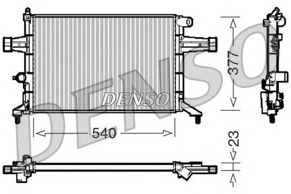 Radiador refrigeración del motor DRM20082 Denso