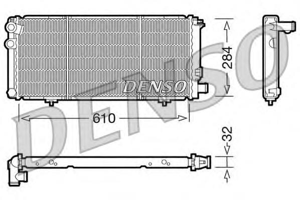 DRM21010 Denso radiador
