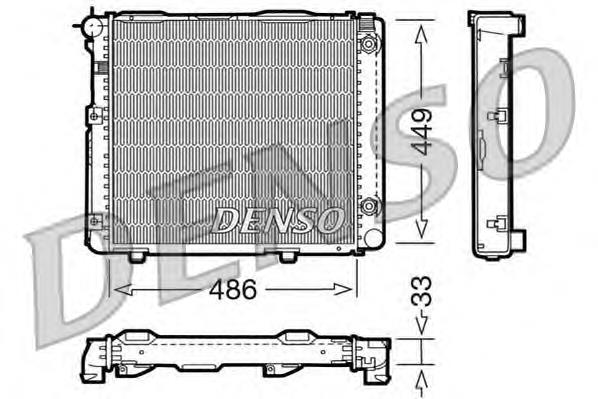 A2015003503 Mercedes radiador refrigeración del motor