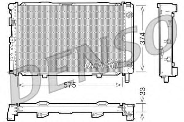 DRM17063 Denso radiador