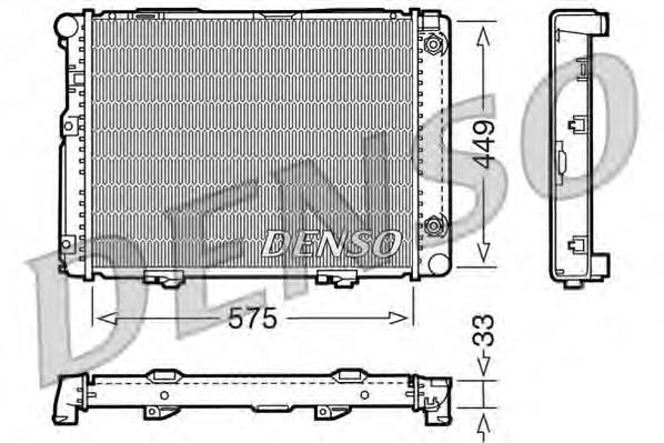 Radiador refrigeración del motor DRM17061 Denso