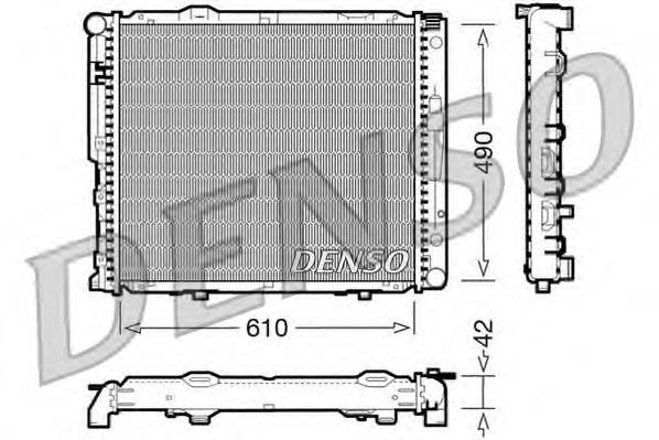 Radiador refrigeración del motor DRM17033 Denso