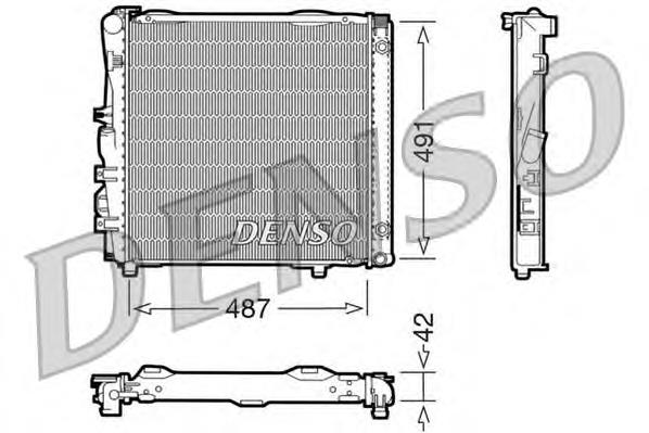 Radiador refrigeración del motor DRM17052 Denso