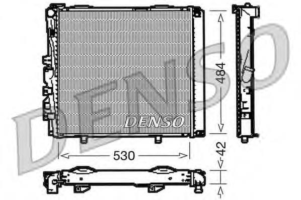 Radiador refrigeración del motor DRM17040 Denso