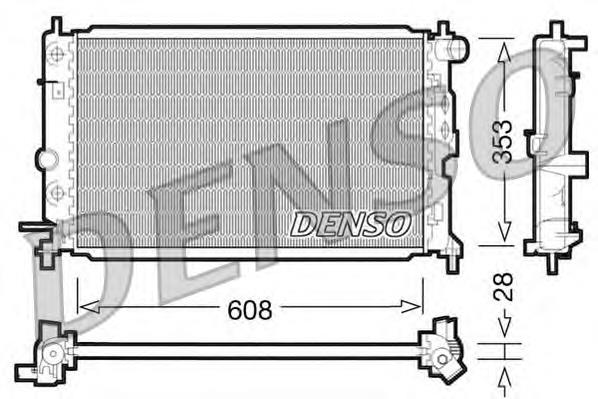 DRM20026 Denso radiador