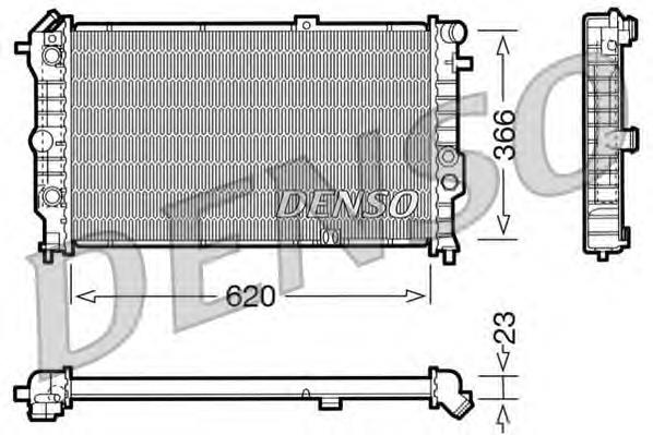 Radiador refrigeración del motor DRM20022 Denso