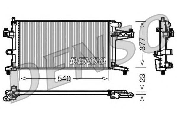 DRM20038 Denso radiador refrigeración del motor