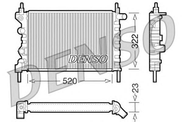 DRM20031 Denso radiador refrigeración del motor