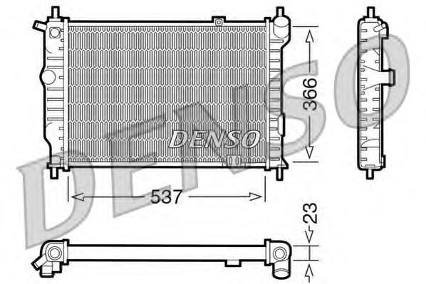 Radiador refrigeración del motor DRM20011 Denso