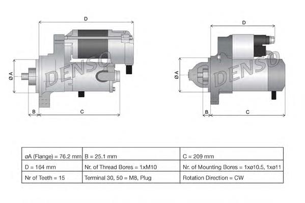 Comprar DSN965 Denso Motores de arranque