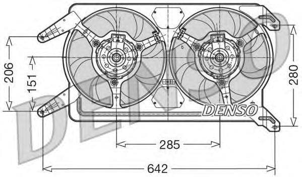 Ventilador, refrigeración del motor para Alfa Romeo 156 (932)