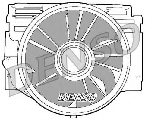 Comprar DER05007 Denso Difusor del radiador del aire acondicionado con ventilador y motor